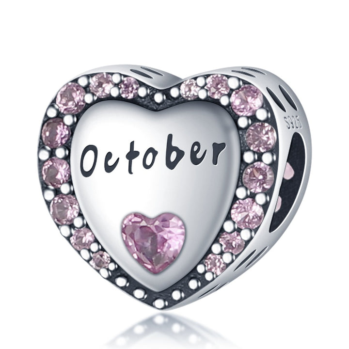 Charm Corazon Mes de Octubre