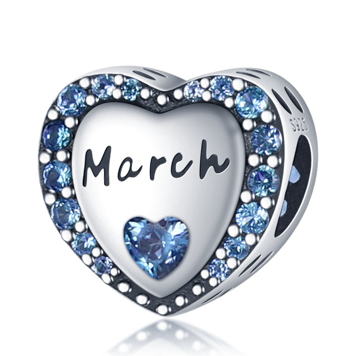 Charm Corazon Mes de Marzo