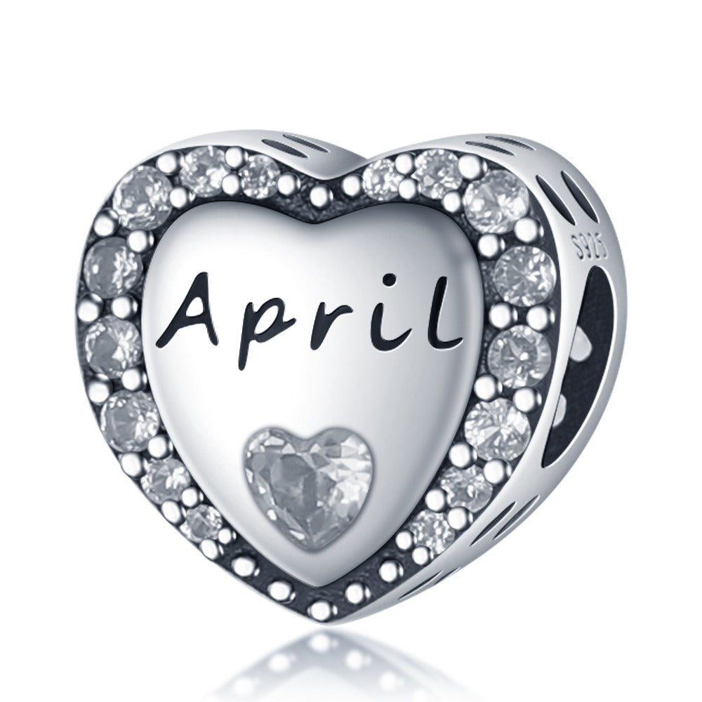 Charm Corazon Mes de Abril