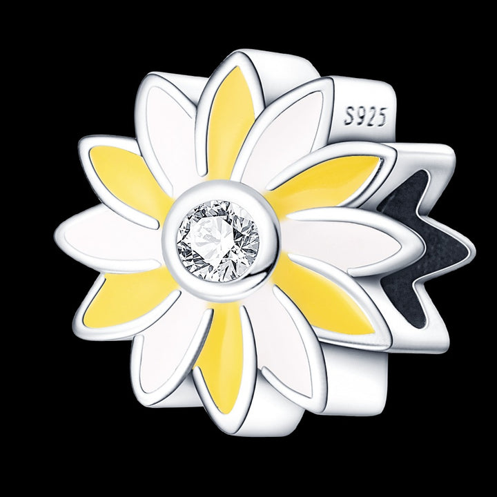 Charm Flor Amarilla & Blanca