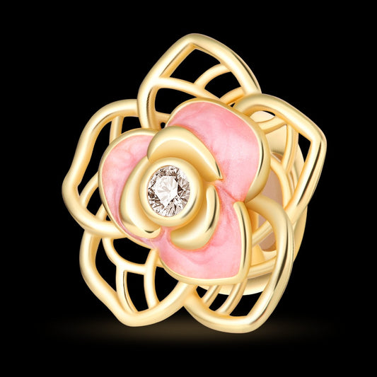 Charm Rosa Dorada