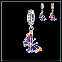 Thumbnail for Charm Mariposa de Colores Fluorescente